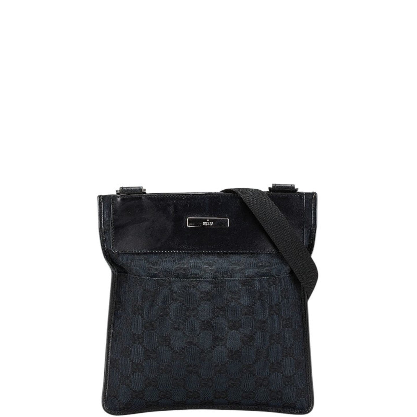 Gucci Gg Canvas Black Navy Gg Canvas Shoulder Bag