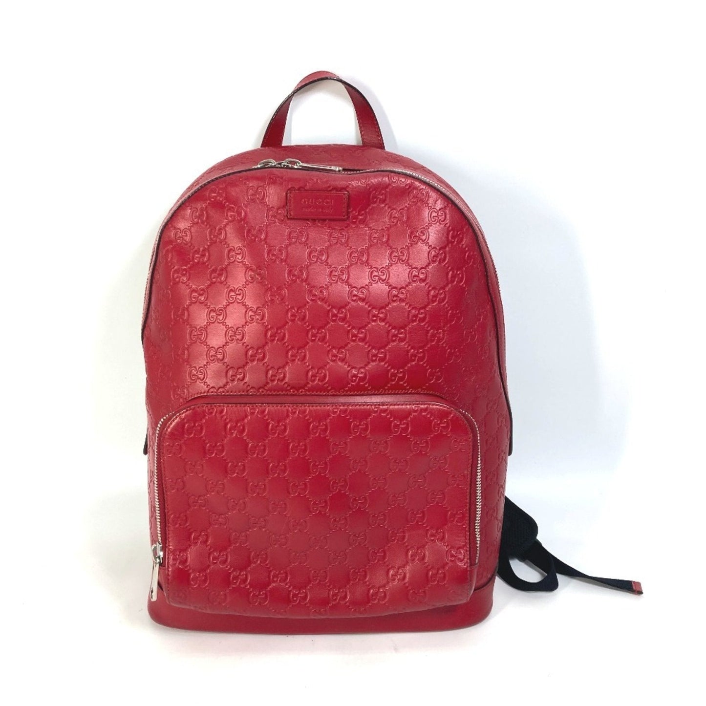 Gucci Red Color Leather Backpack