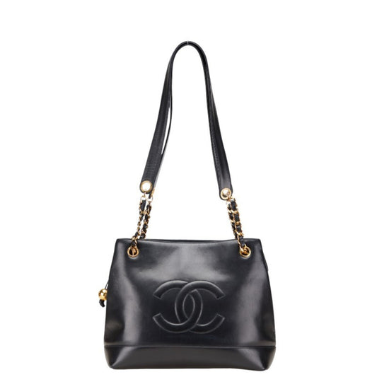 Chanel Black Leather Tote Bag