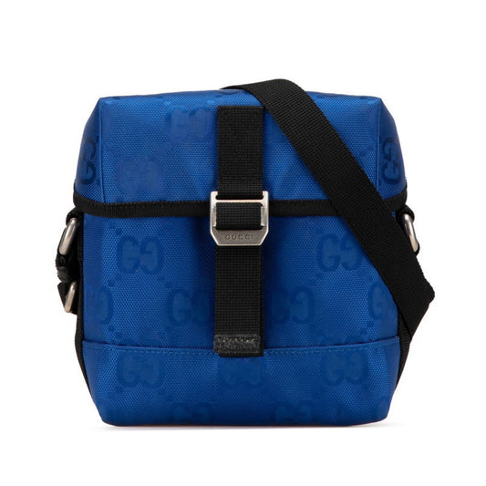 Gucci Black Blue Nylon Shoulder Bag