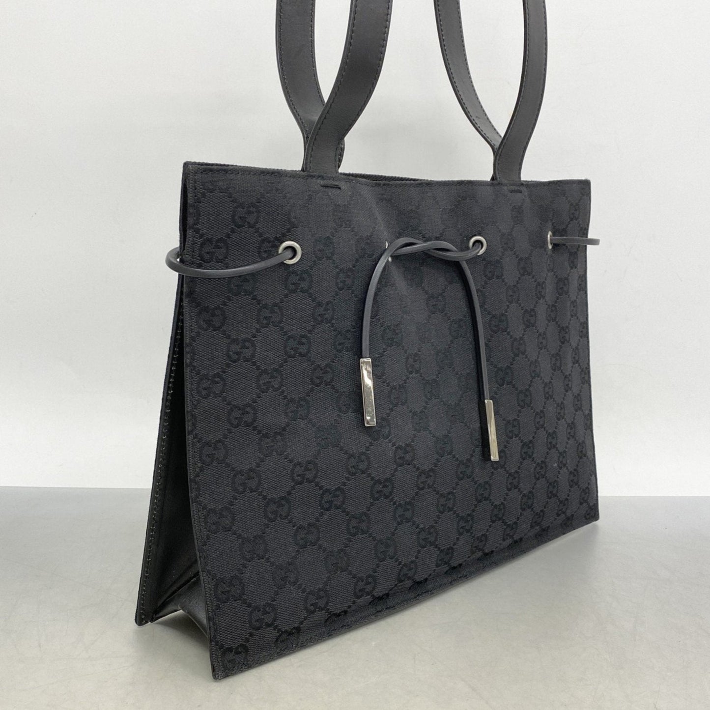 Gucci Black Canvas Tote Bag