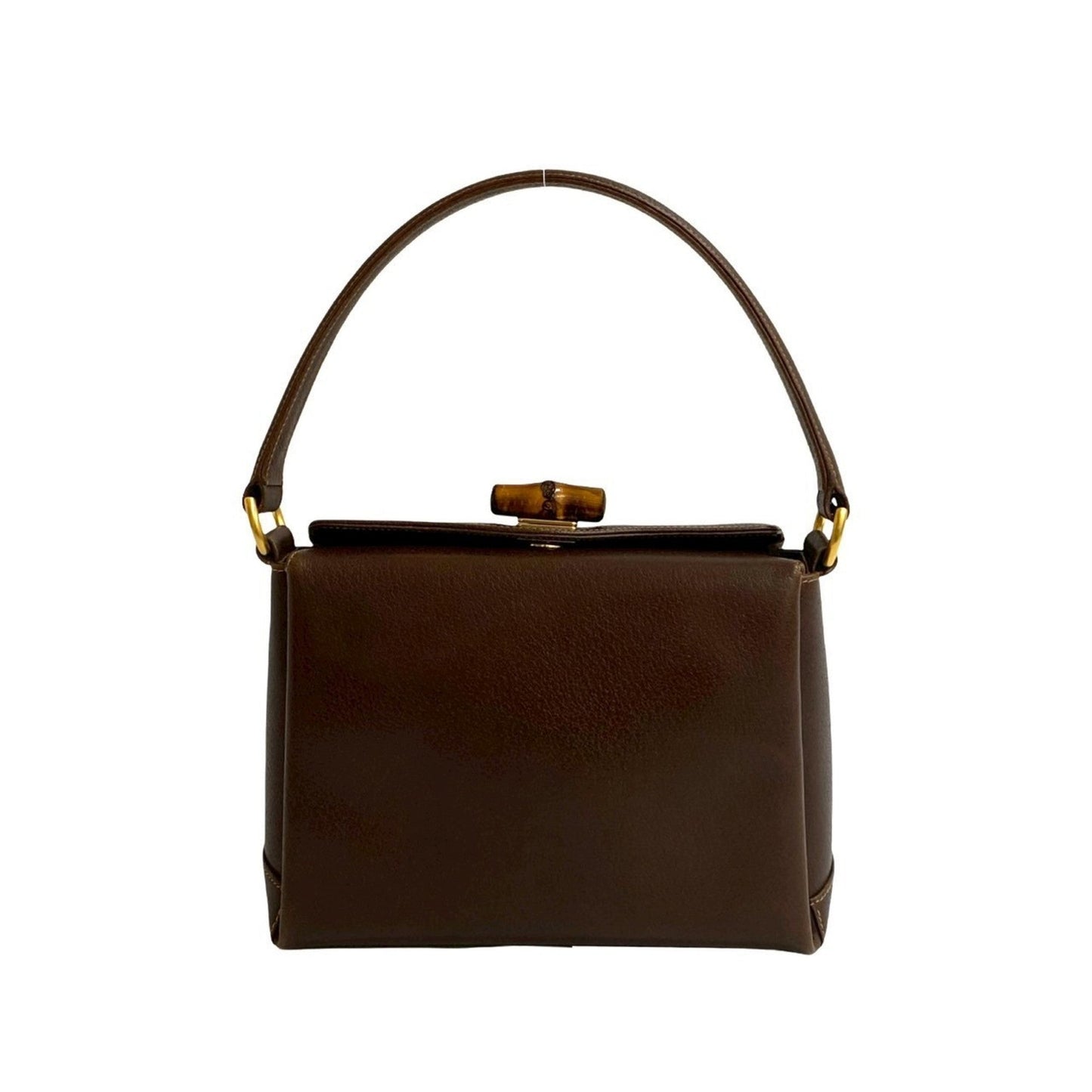 Gucci Brown Leather Handbag Tote Bag