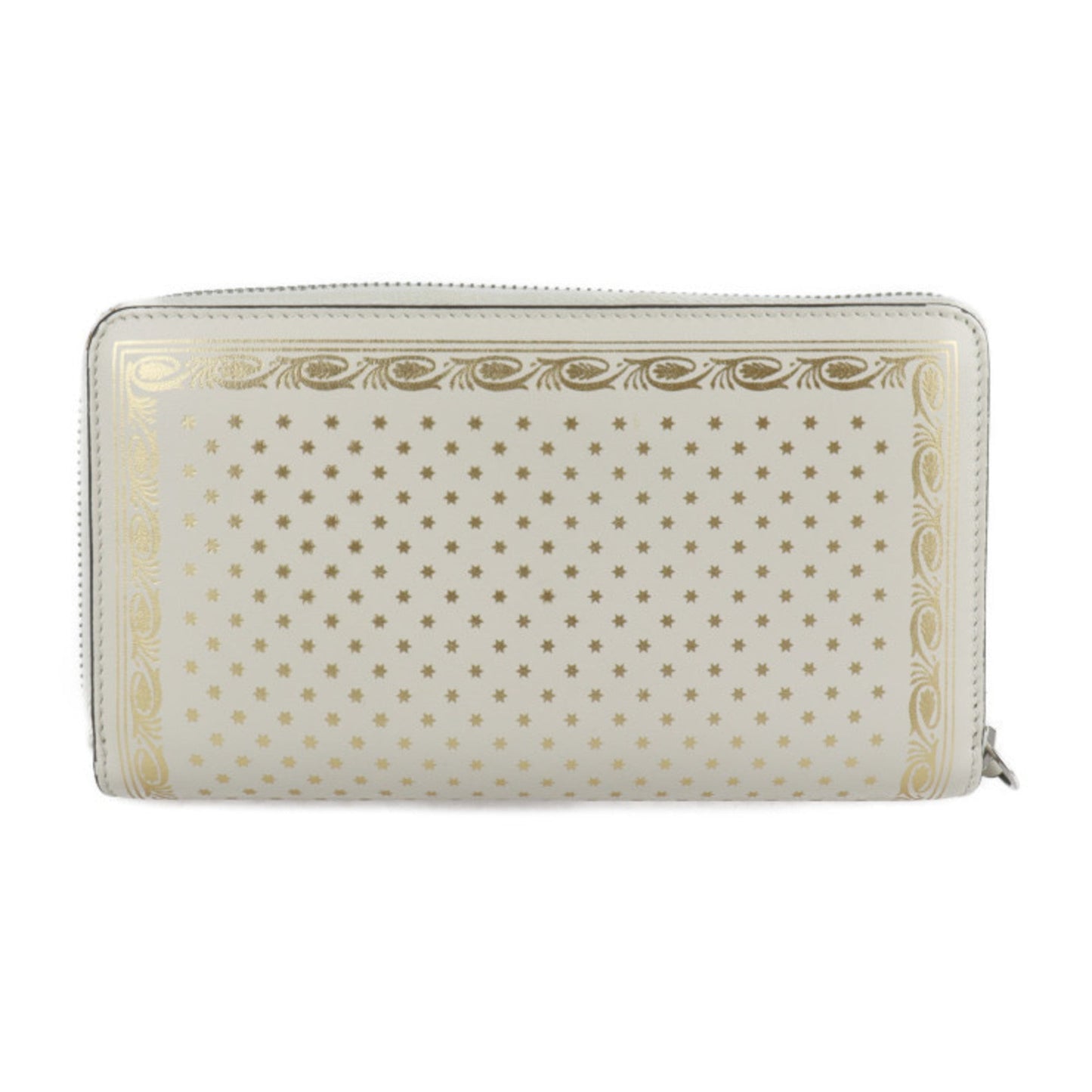 Gucci Gold Ivory Leather Long Wallet (Bi-Fold)