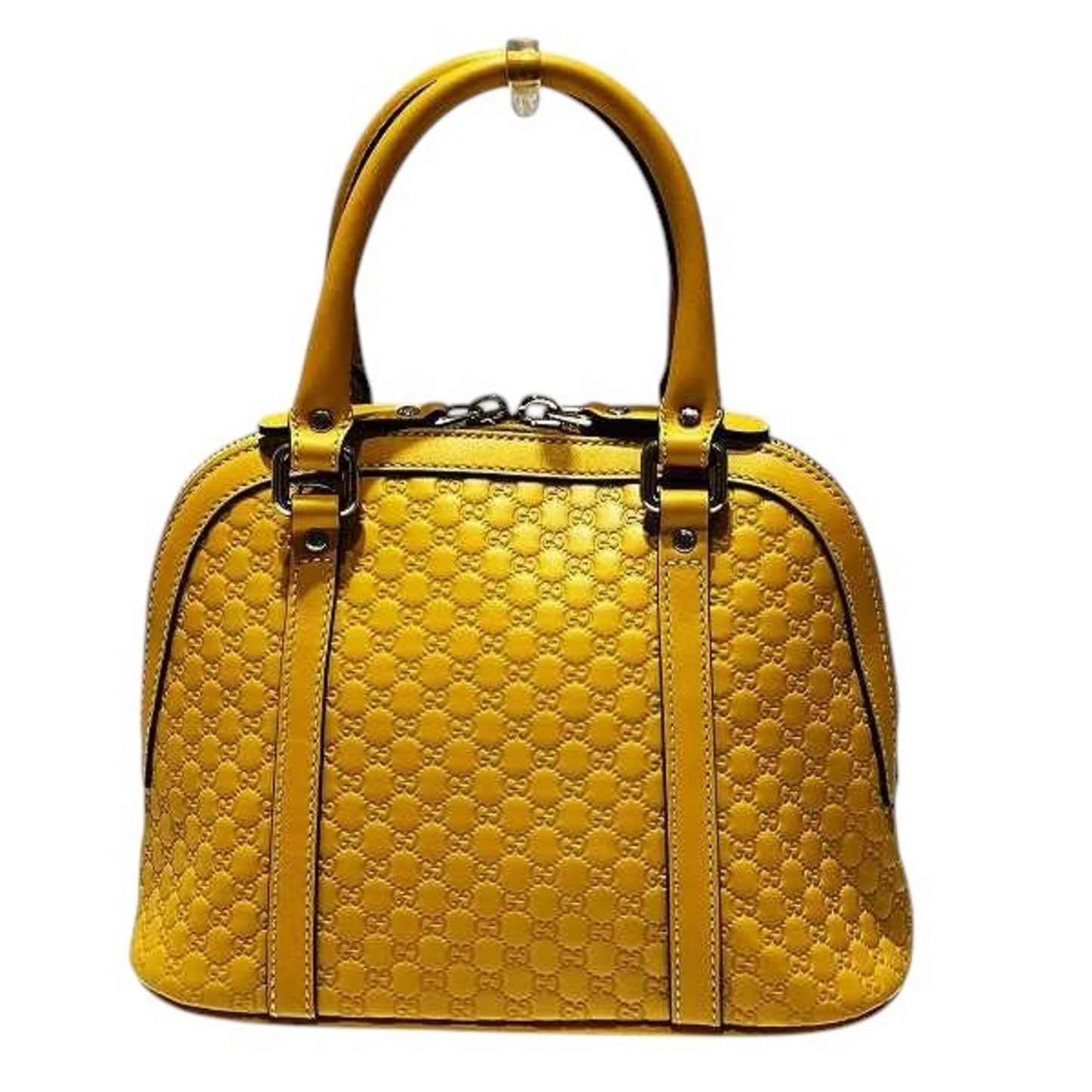 Gucci Yellow Leather Handbag Shoulder Bag