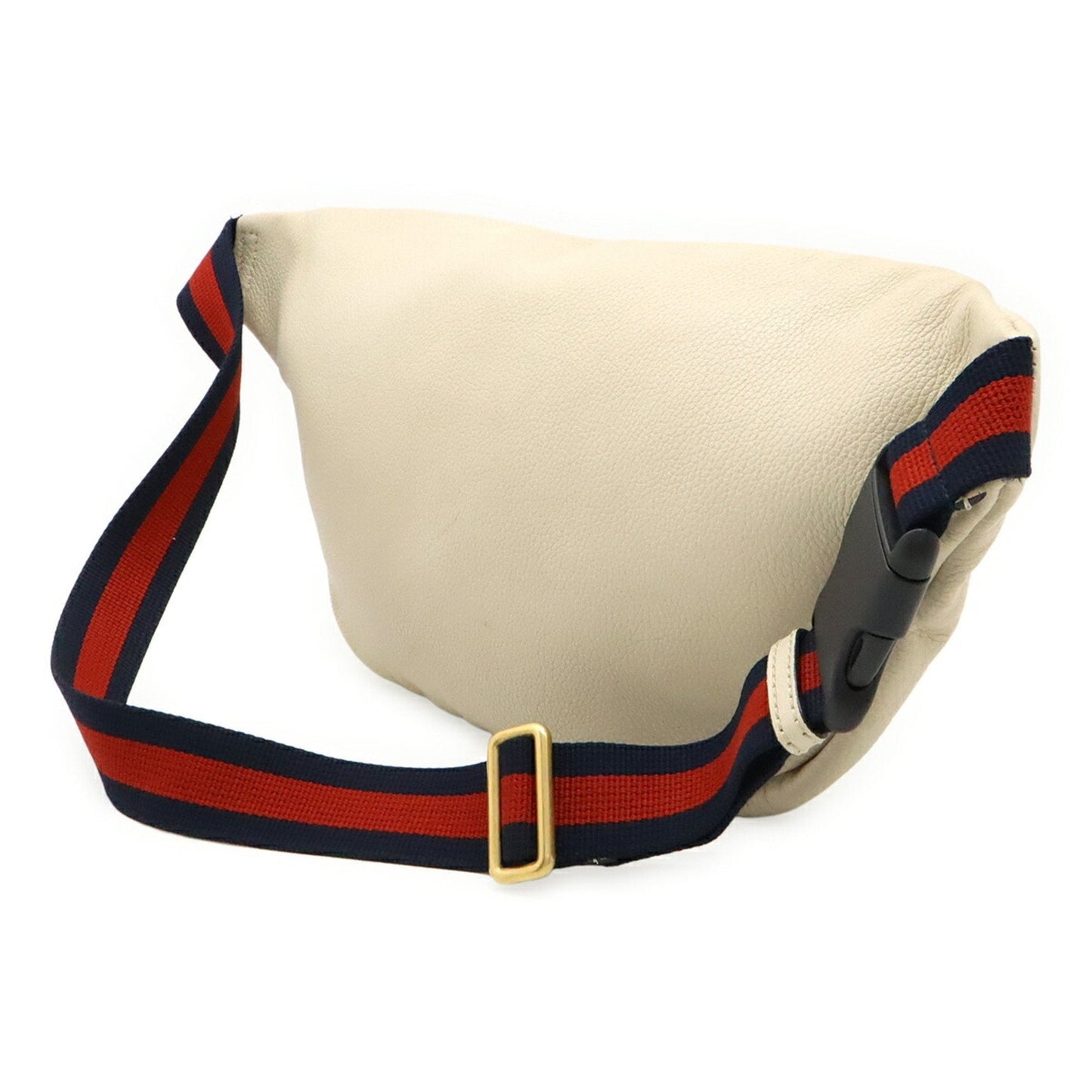 Gucci Green Ivory Red Color Leather Fanny Pack
