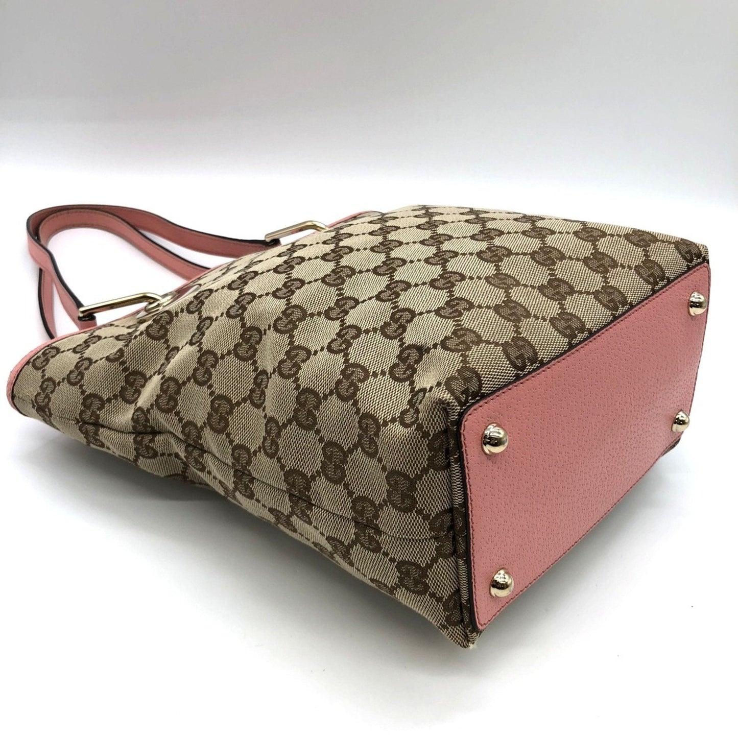 Gucci Beige Gg Canvas Tote Bag