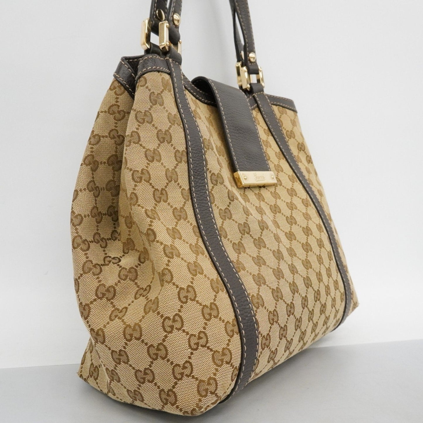 Gucci Brown Canvas Handbag