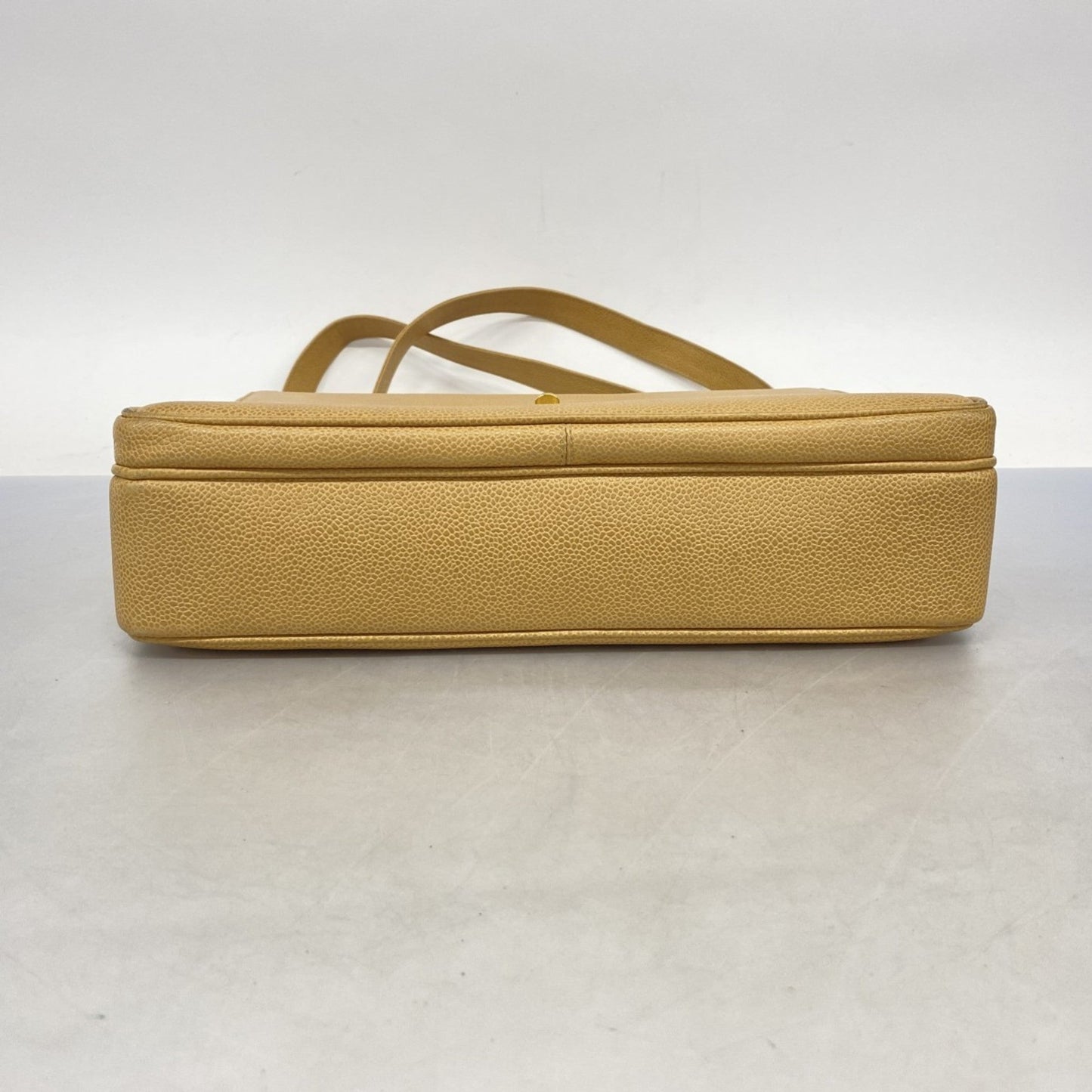 Chanel Light Brown Grained Calfskin Tote Bag