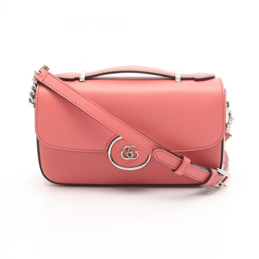 Gucci Pink Leather Shoulder Bag