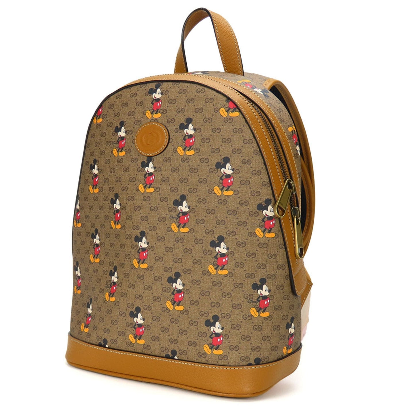 Gucci Brown Camel Gg Supreme Backpack