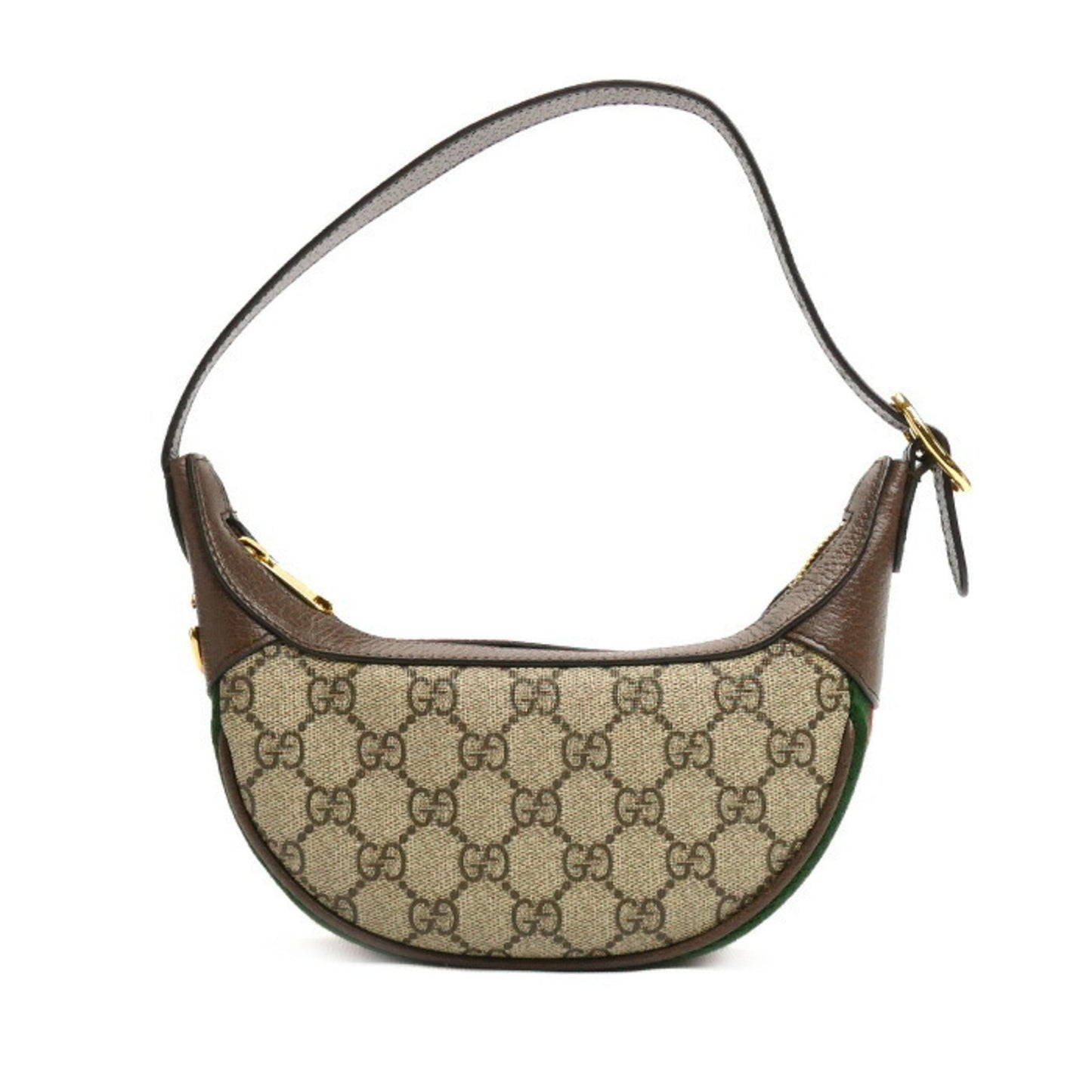 Gucci Beige Gg Supreme Canvas Leather Shoulder Bag