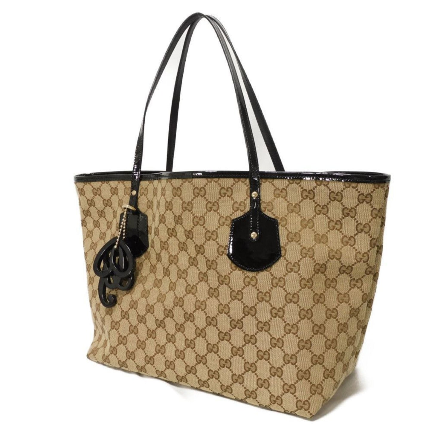 Gucci Beige Gg Canvas Tote Bag
