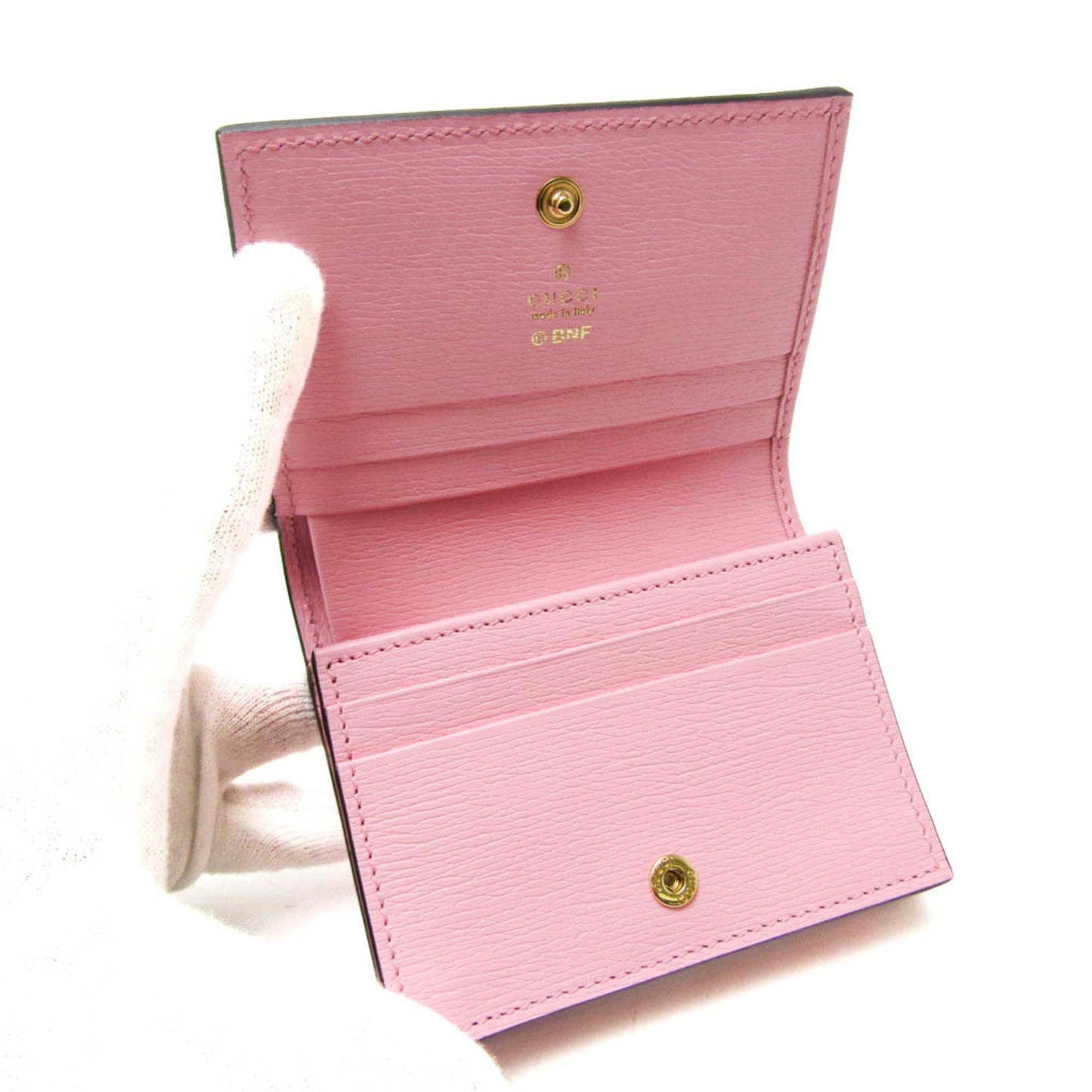 Gucci Multi-Color Pink Leather Wallet (Bi-Fold)