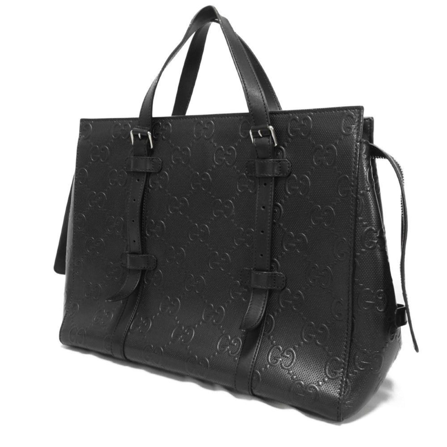 Gucci Black Leather Shoulder Bag Tote Bag