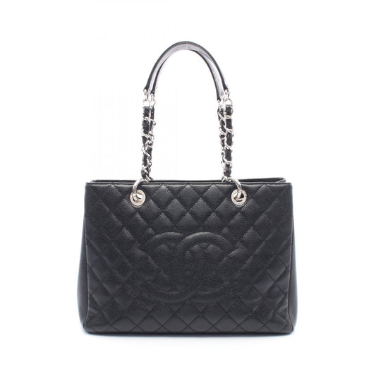 Chanel Black Leather Tote Bag