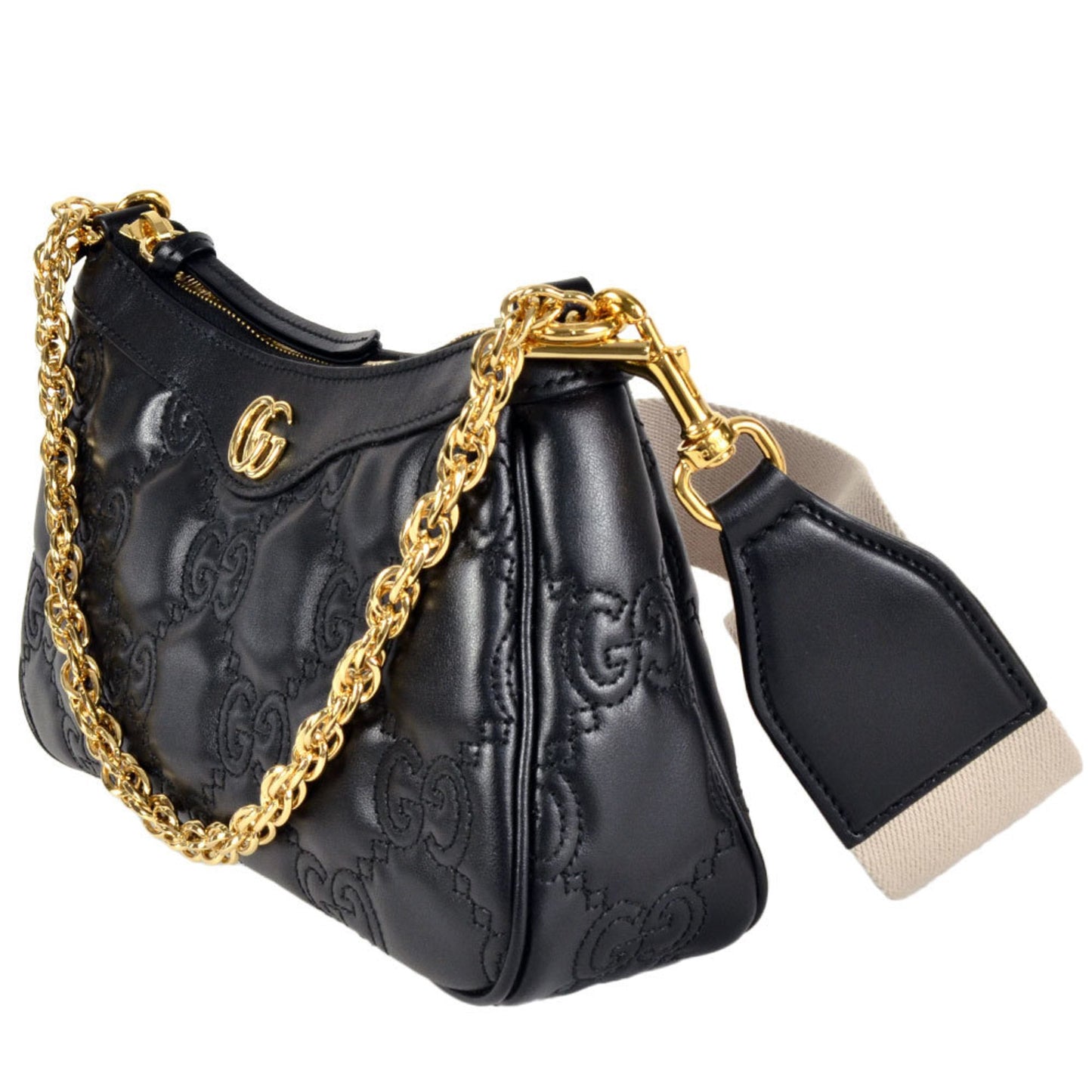 Gucci Black Leather Shoulder Bag