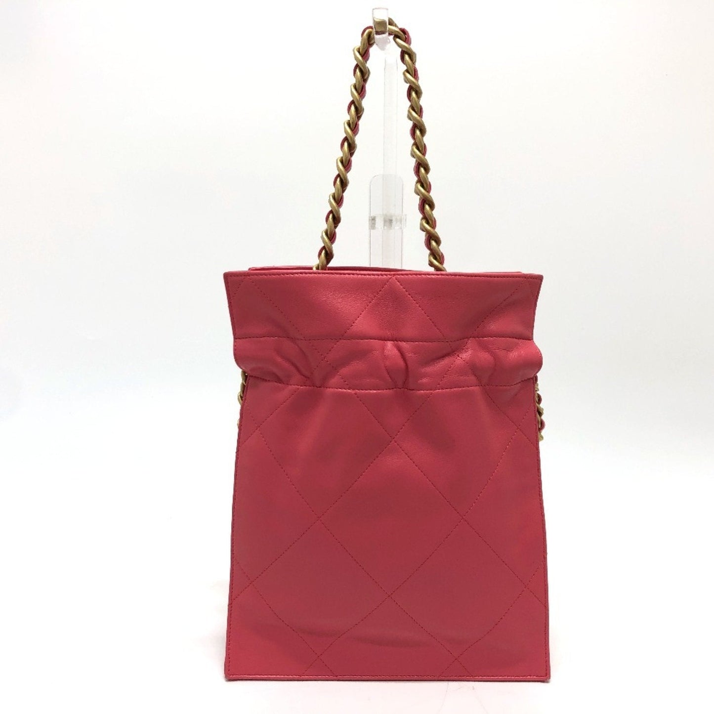 Chanel Pink Leather Handbag Tote Bag