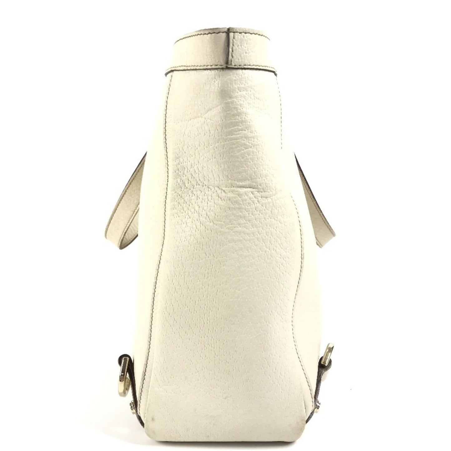 Gucci Pink White Leather Handbag Shoulder Bag Tote Bag