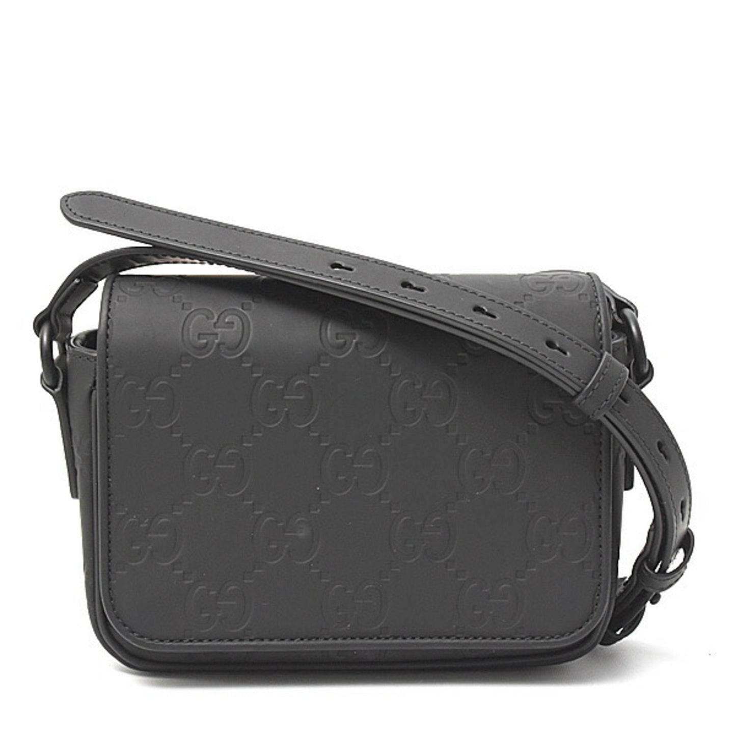 Gucci Black Rubber Shoulder Bag