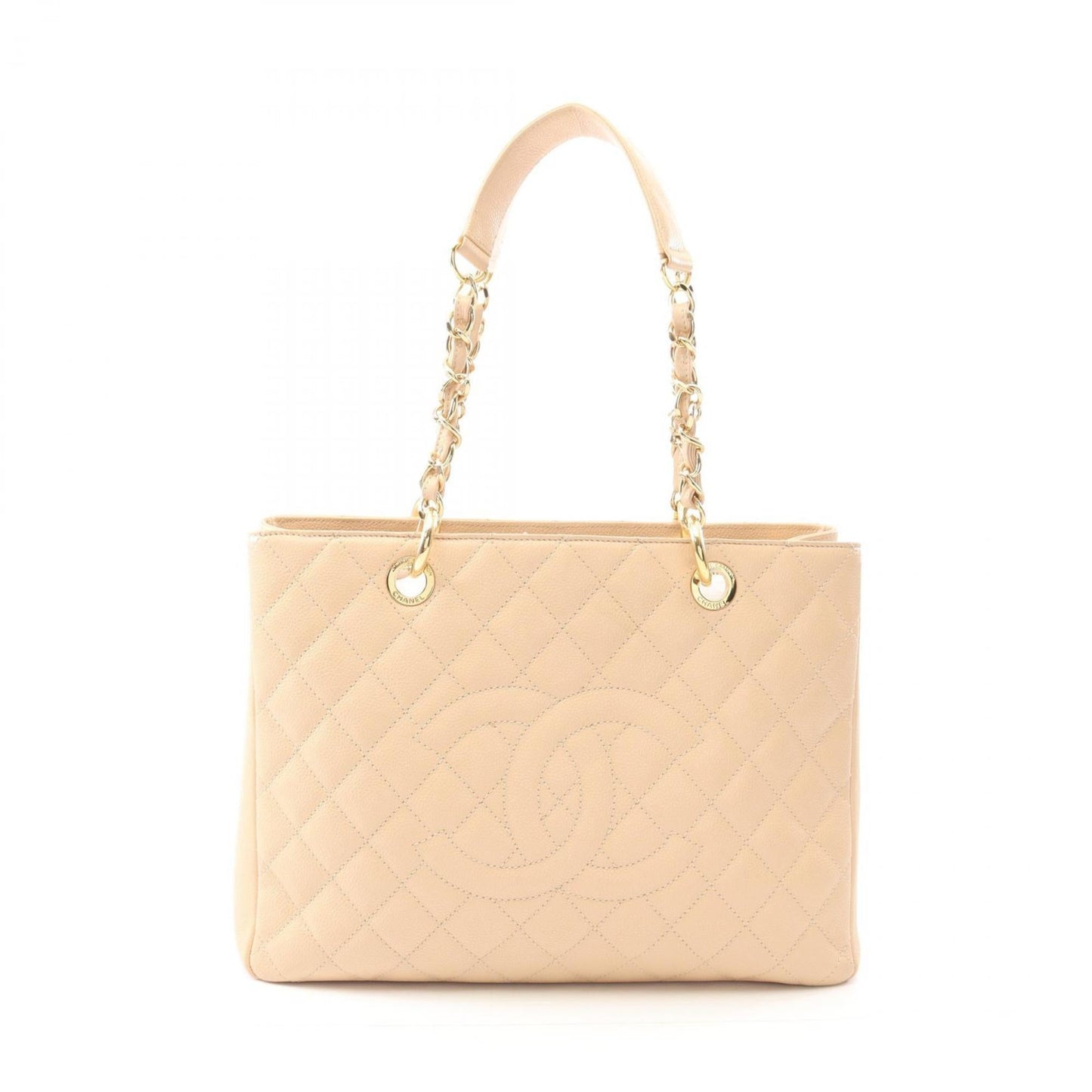 Chanel Beige Leather Tote Bag