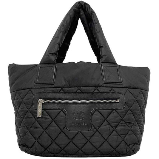 Chanel Black Nylon Tote Bag