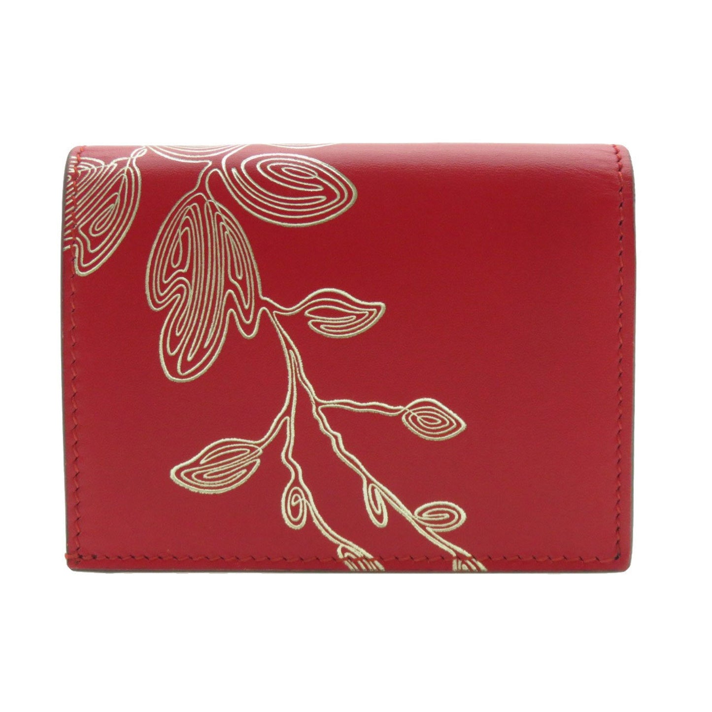 Gucci Red Color Leather Wallet (Bi-Fold)