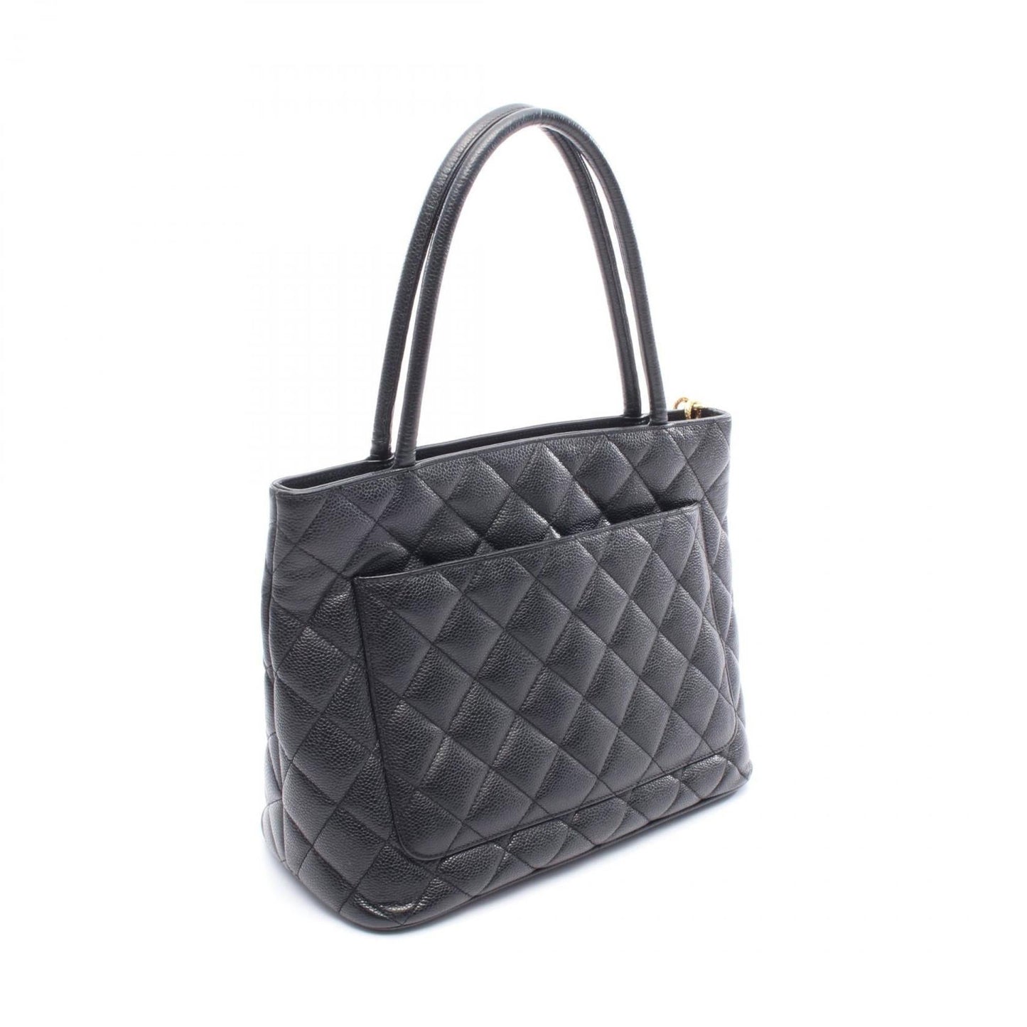 Chanel Black Leather Tote Bag