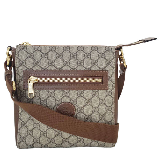 Gucci Black Brown Gg Supreme Shoulder Bag