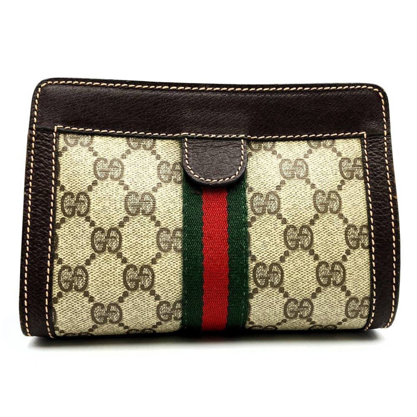 Gucci Brown Pvc Pouch