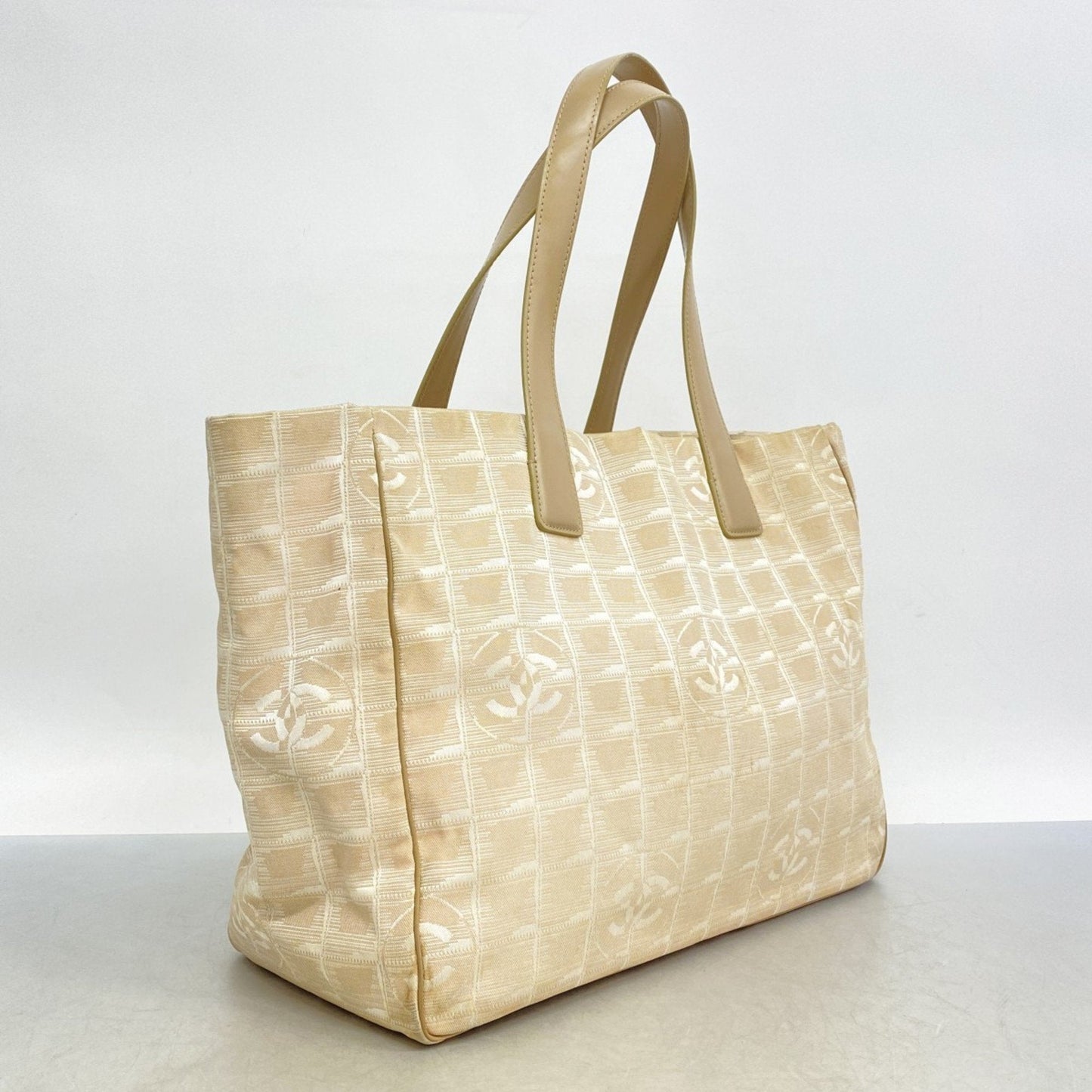 Chanel Beige Nylon Tote Bag