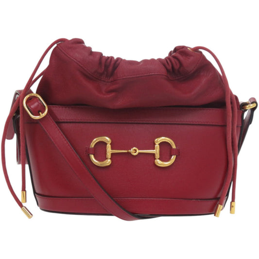 Gucci Red Color Leather Shoulder Bag