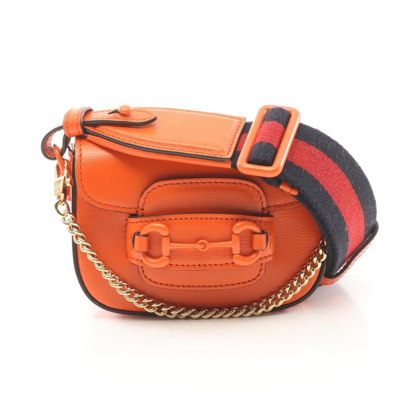 Gucci Orange Leather Shoulder Bag