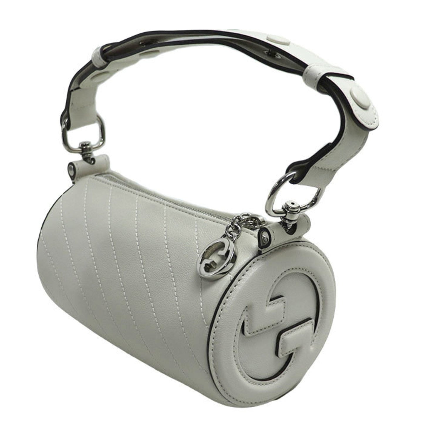 Gucci White Leather Shoulder Bag