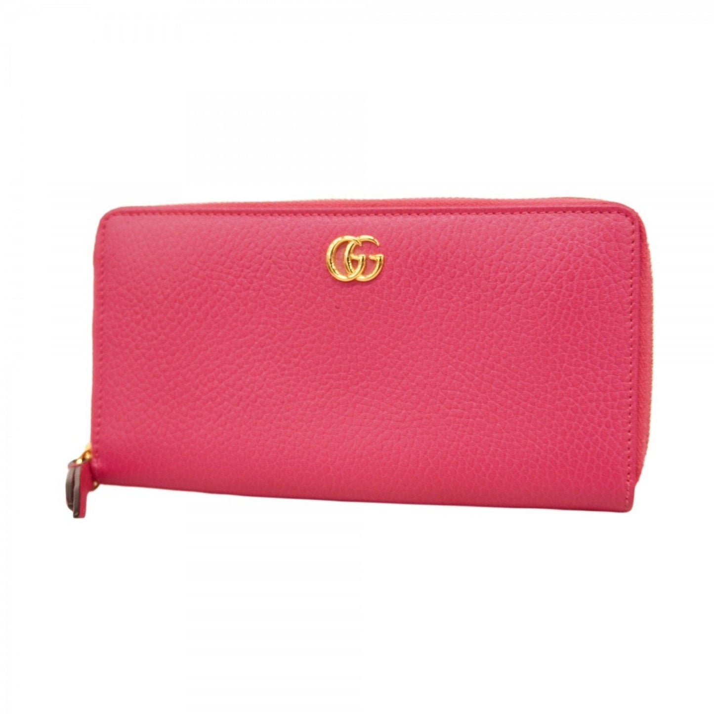 Gucci Pink Leather Long Wallet (Bi-Fold)