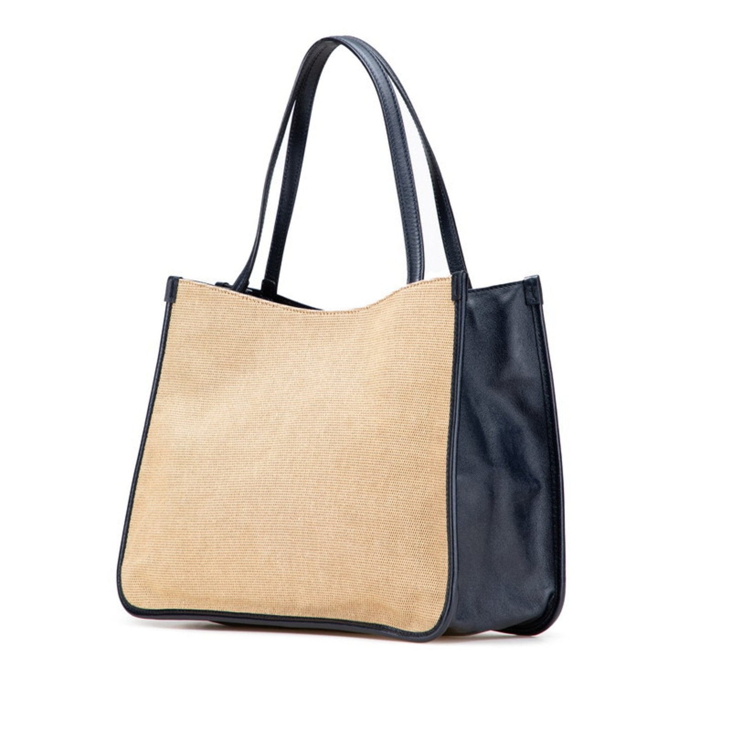 Gucci Horsebit Beige Black Canvas Leather Handbag Tote Bag