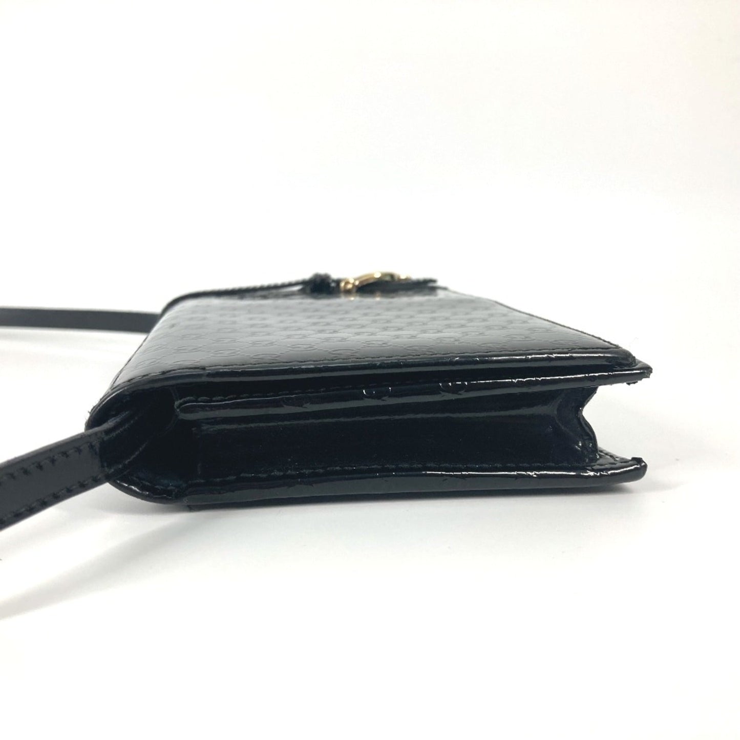 Gucci Black Patent Leather Shoulder Bag