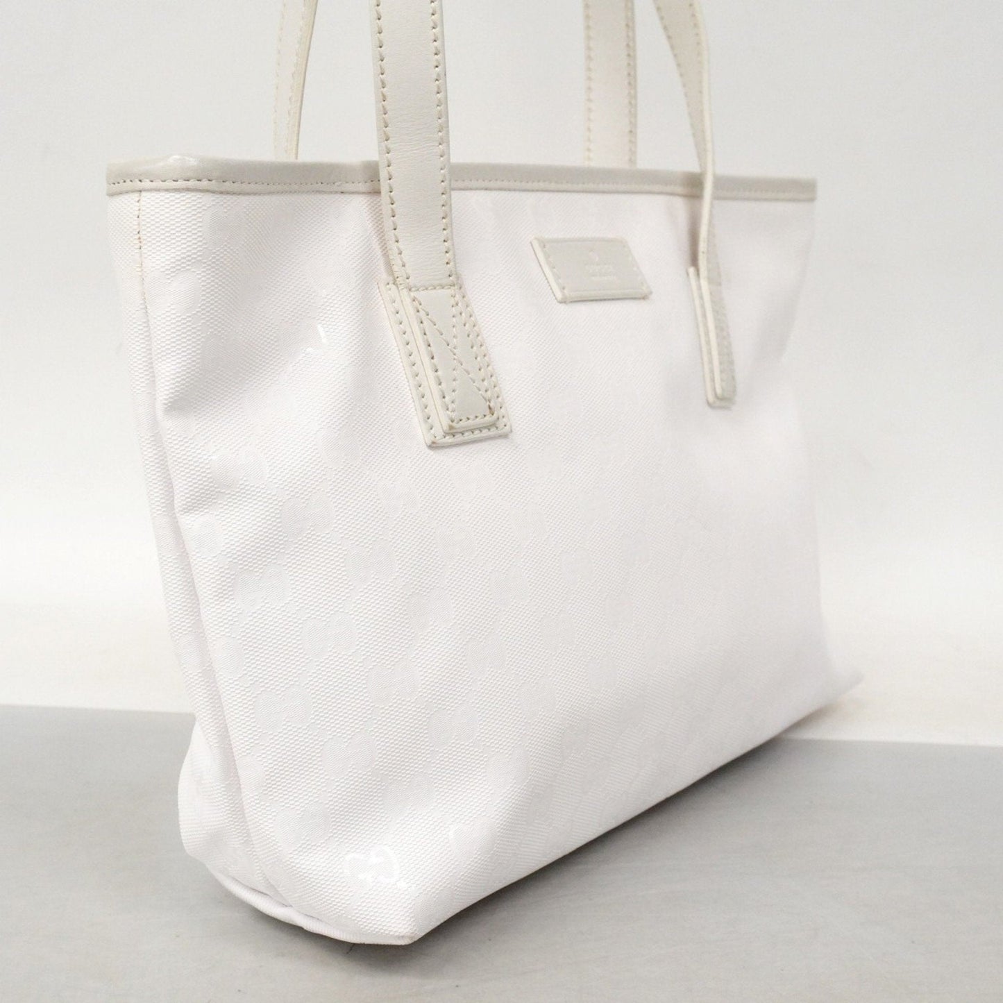 Gucci White Pvc Tote Bag
