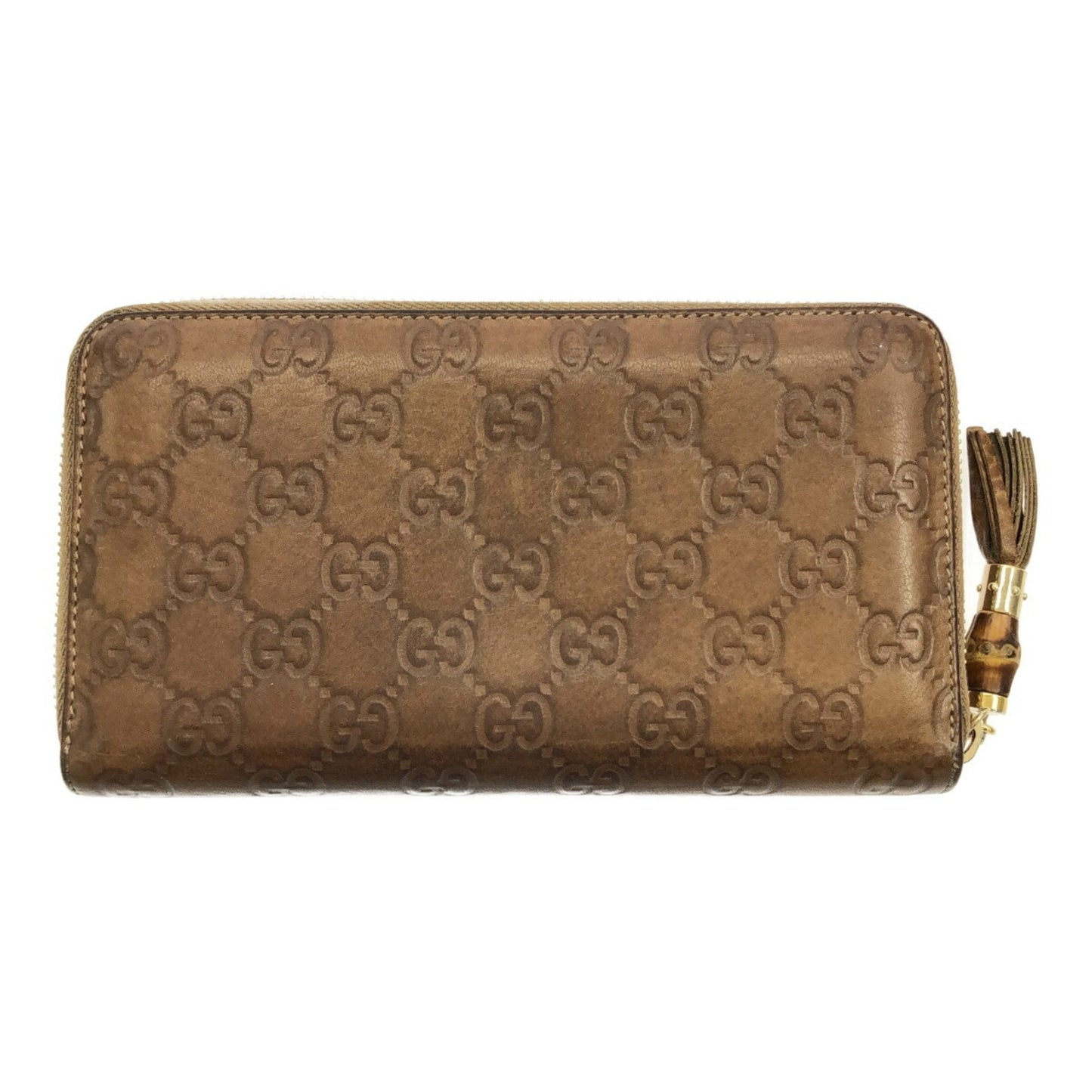Gucci Bamboo Brown Long Wallet (Bi-Fold)