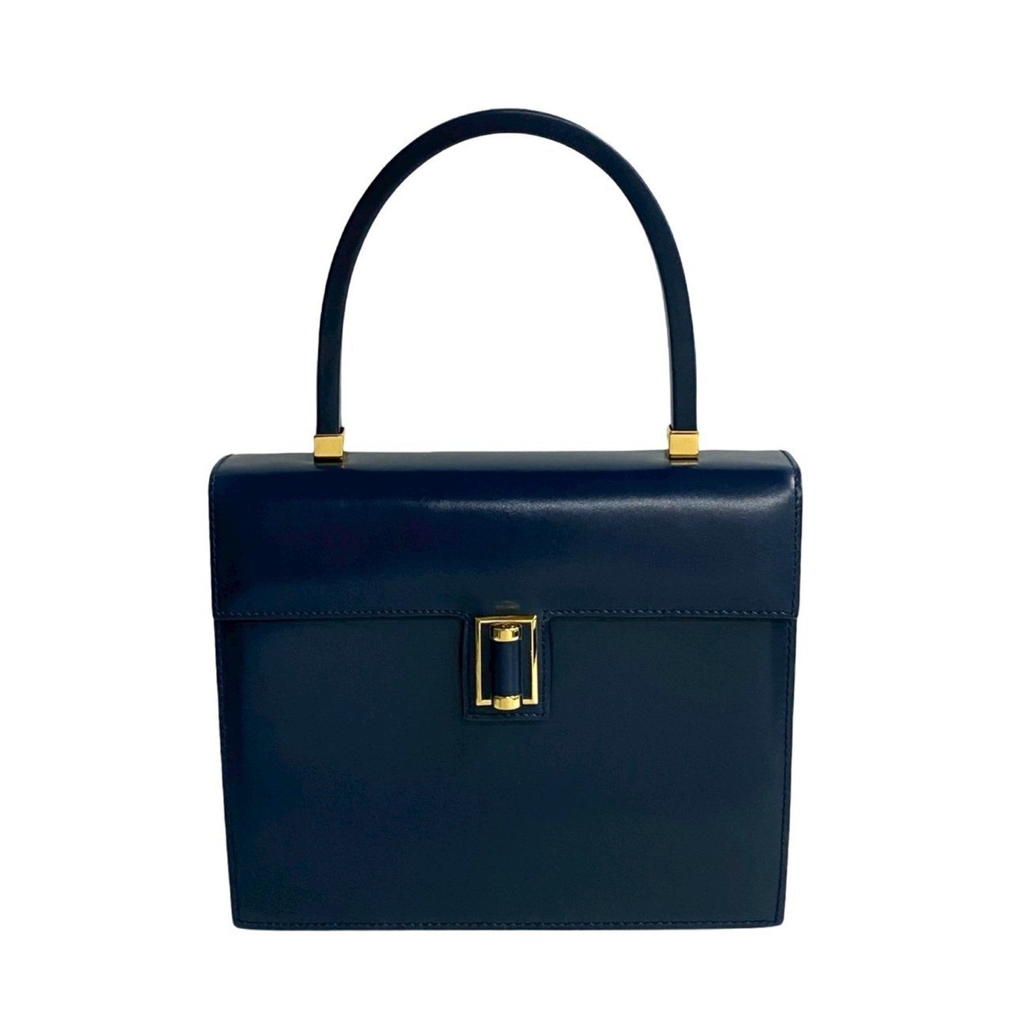 Gucci Navy Leather Handbag
