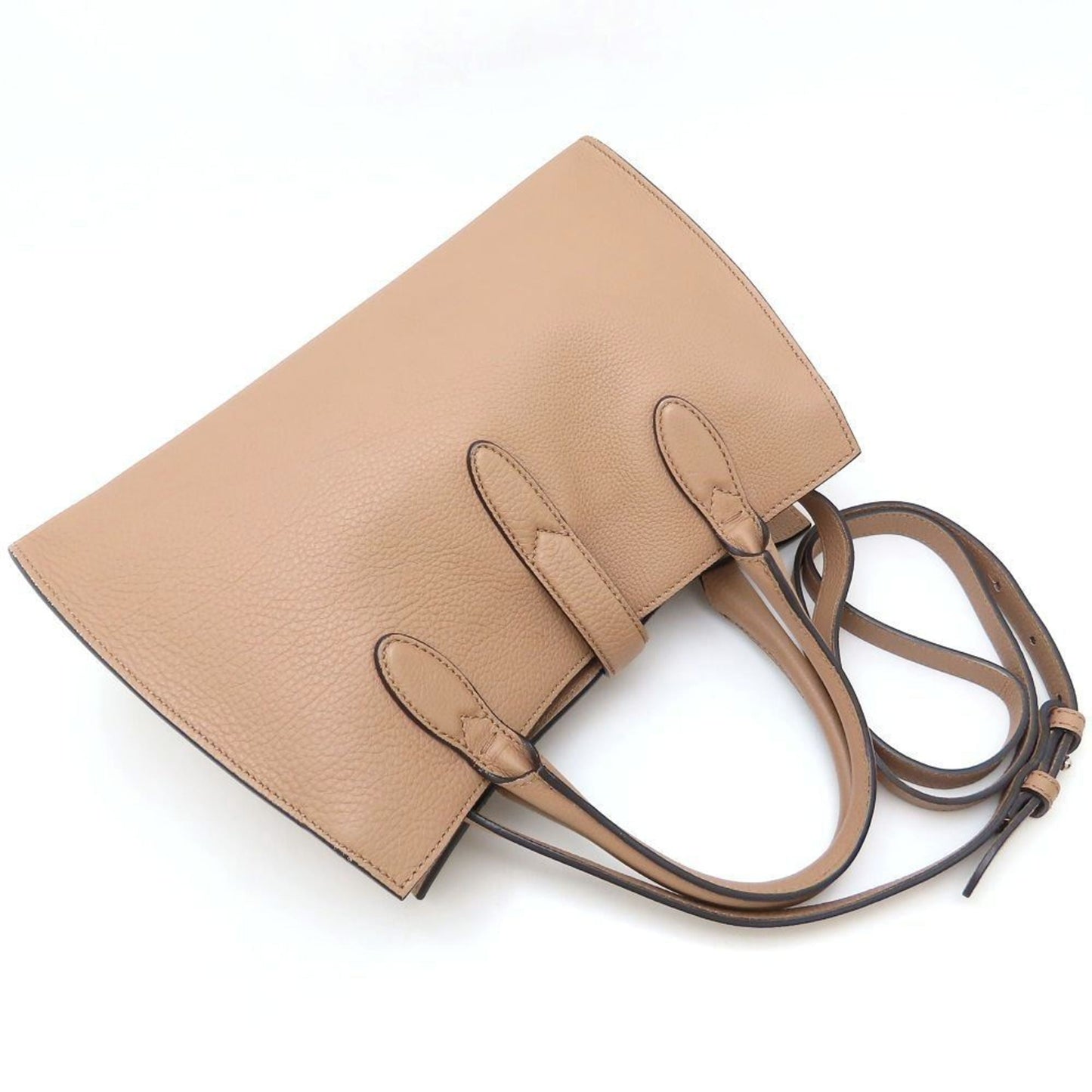 Gucci New Jackie Beige Leather Tote Bag