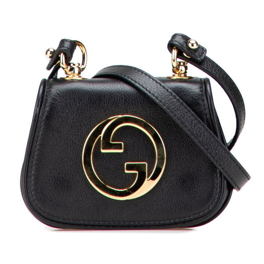 Gucci Black Leather Shoulder Bag