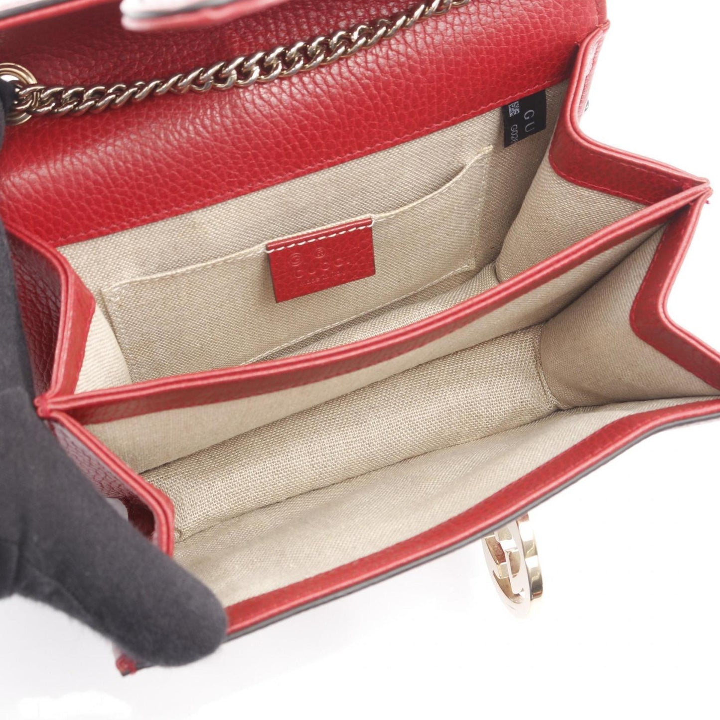 Gucci Red Color Leather Shoulder Bag