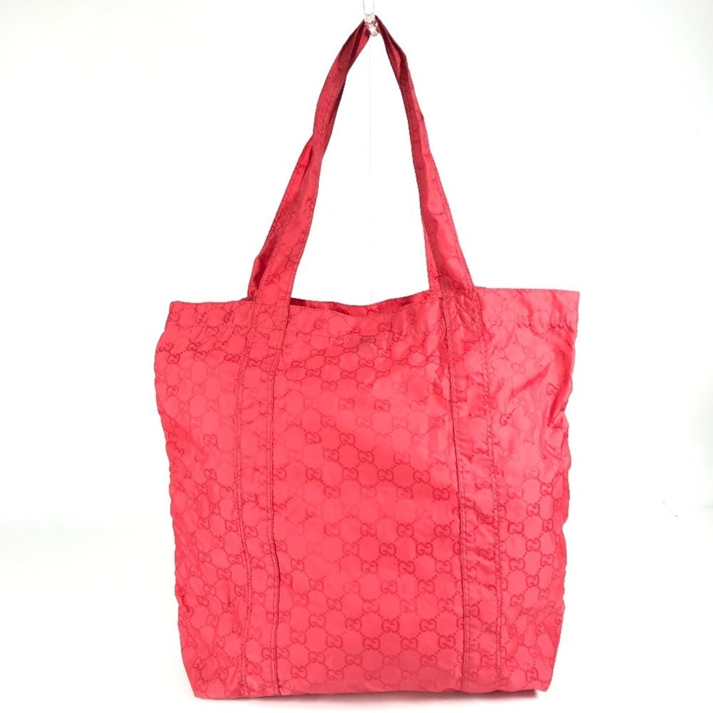 Gucci Red Color Nylon Eco-Bag Shopping Bag Shoulder Bag Tote Bag