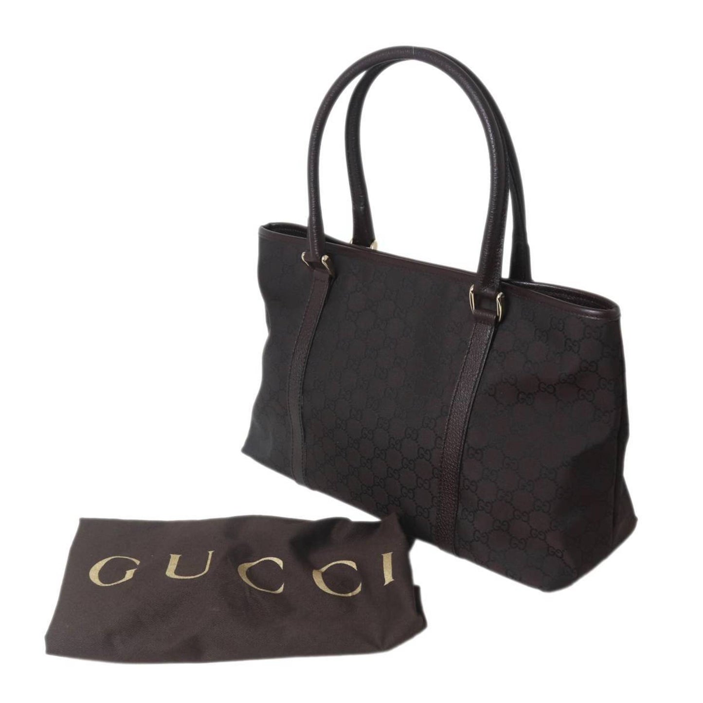 Gucci Brown Gg Canvas Tote Bag