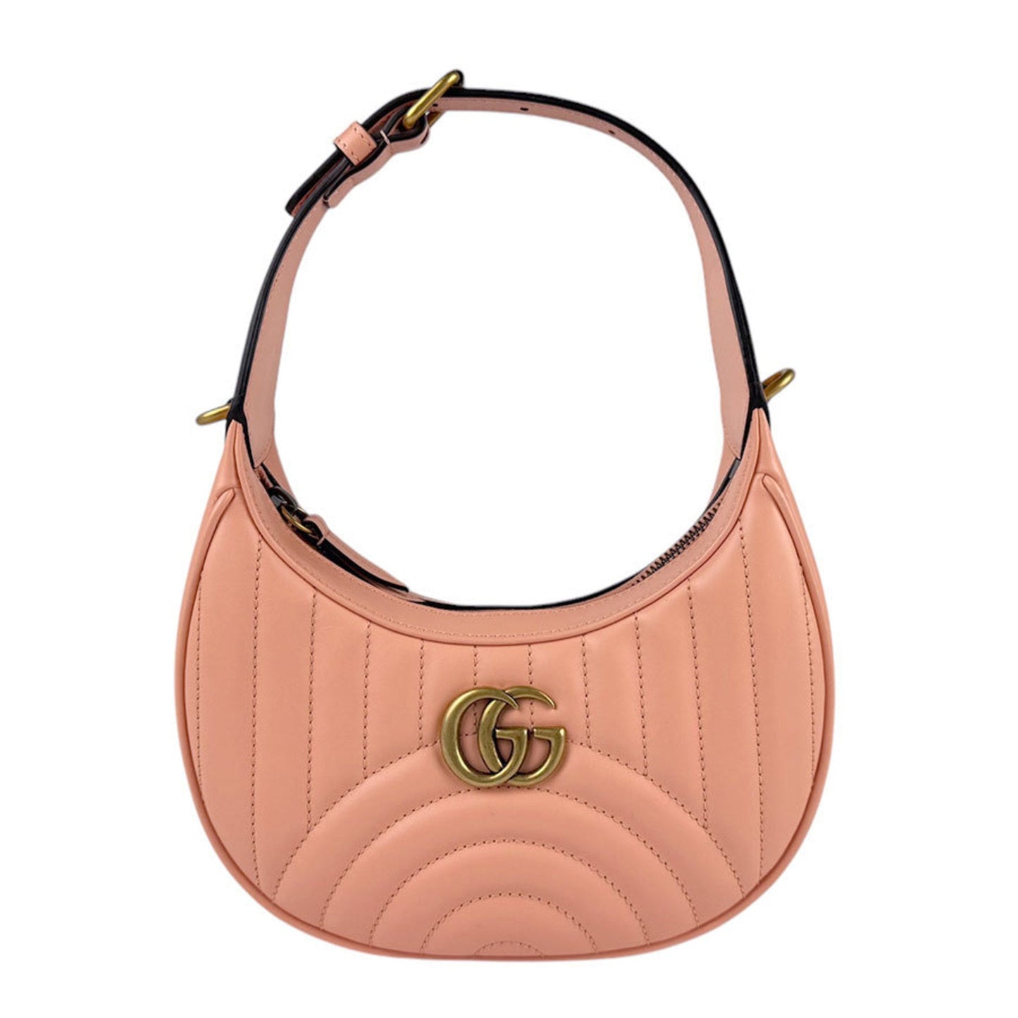 Gucci Salmon Pink Leather Handbag Shoulder Bag