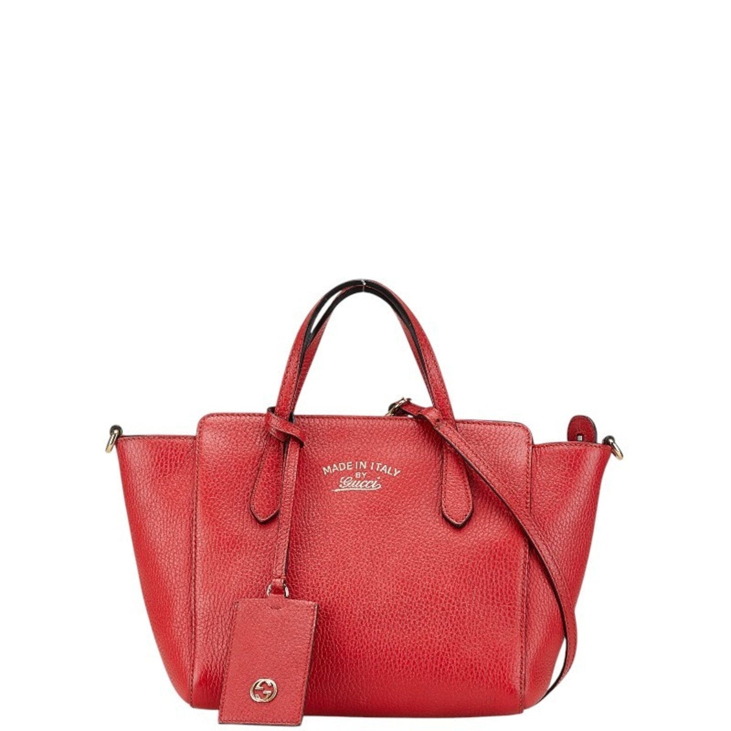 Gucci Red Color Leather Handbag Shoulder Bag