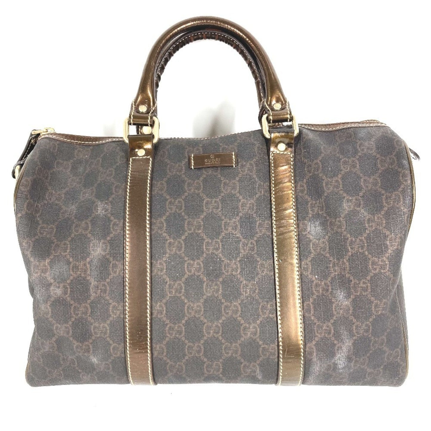 Gucci Brown Gg Plus Boston Bag Handbag