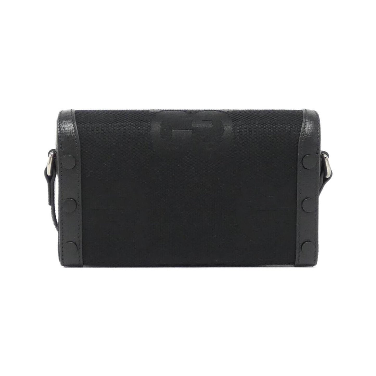 Gucci Black Gg Canvas Shoulder Bag