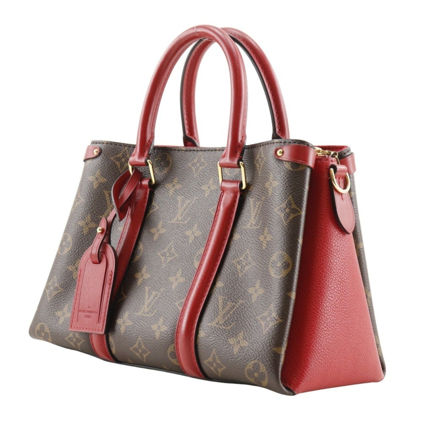 Soufflot Tote Monogram Canvas with Leather BB