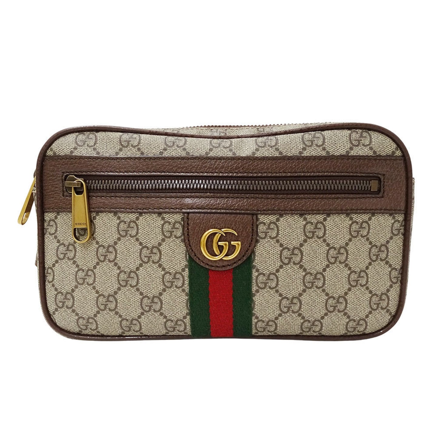 Gucci Brown Gg Supreme Canvas Fanny Pack Sling Bag